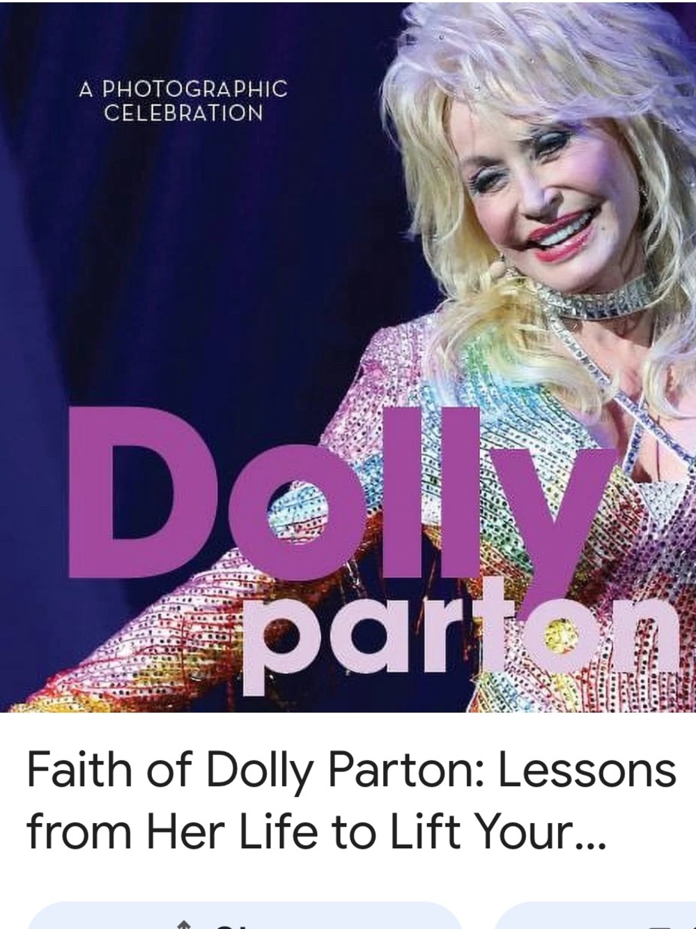 #3066**Dolly Parton Photographic Celebration - Purple Cover